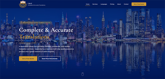 Preview of the Complete & Accurate website